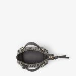 FENDI By The Way Soft Mini Dark blue denim-effect FF jacquard mini-bag - Image 4